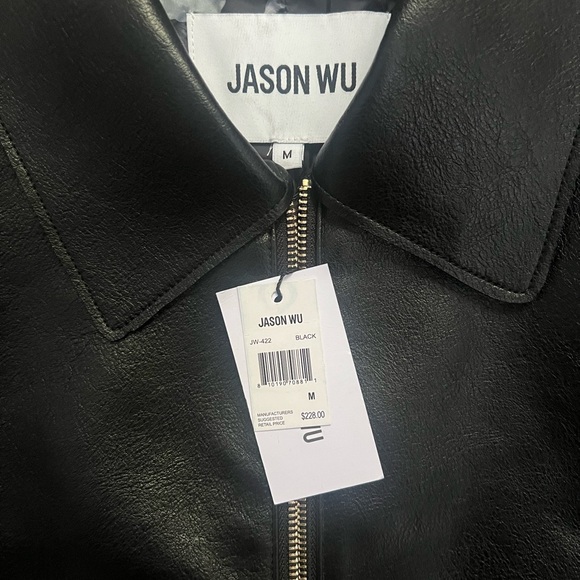 Jason Wu Black like leather Jacket - Picture 6 of 9